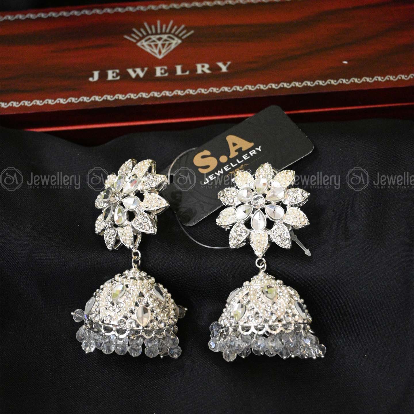 Elegant Silver Jhumki