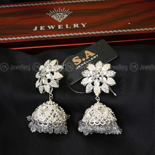 Elegant Silver Jhumki