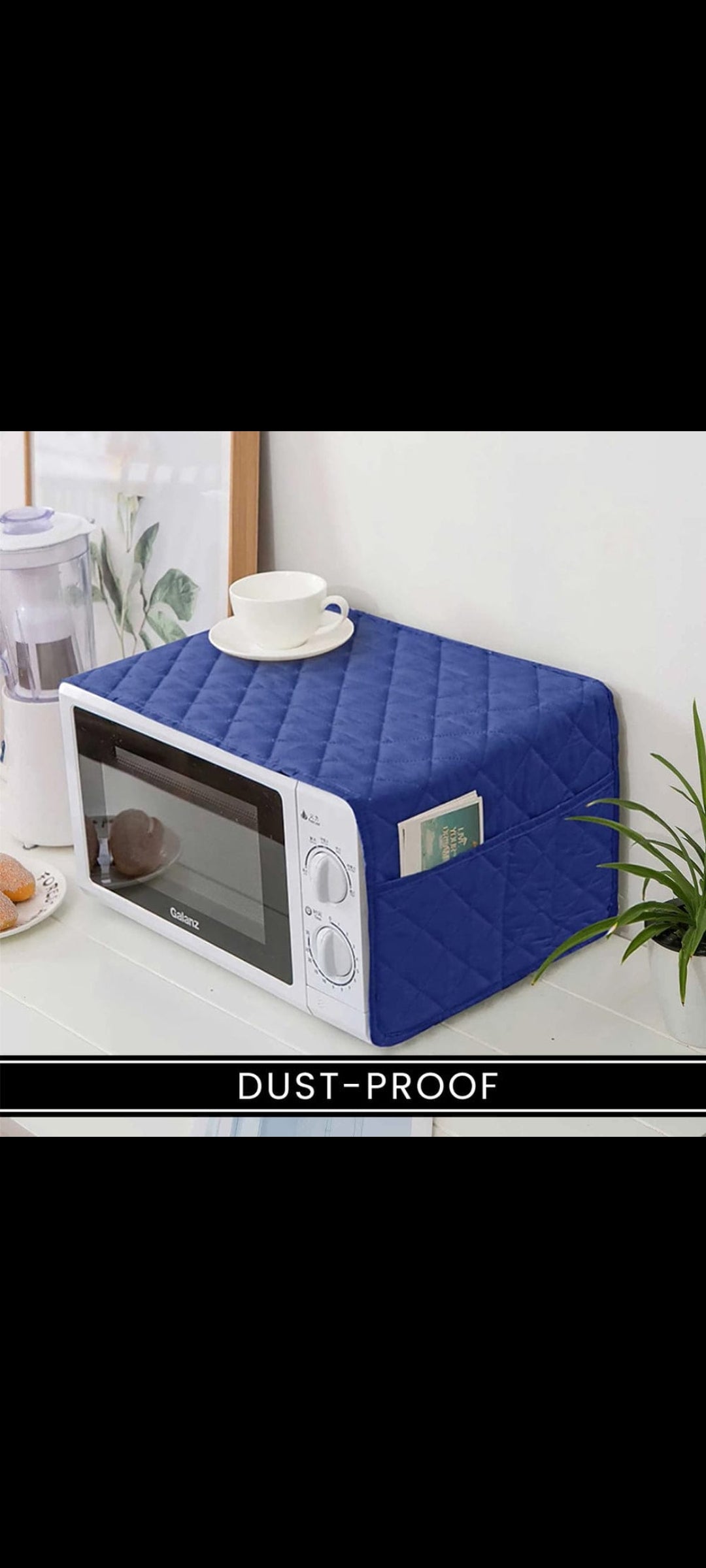 Premium Dustproof Oven Cover with Side Pockets – Elegant & washable SA jewelry pk