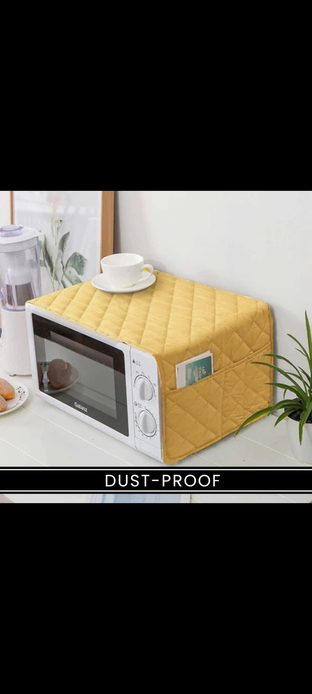 Premium Dustproof Oven Cover with Side Pockets – Elegant & washable SA jewelry pk