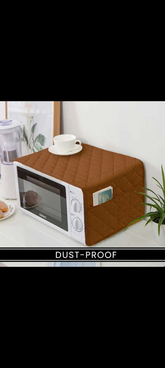 Premium Dustproof Oven Cover with Side Pockets – Elegant & Washable