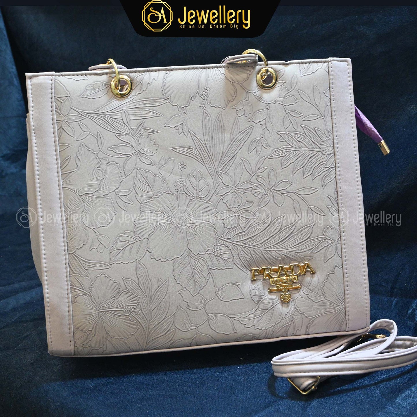 Elegant Embossed Handbag Collection