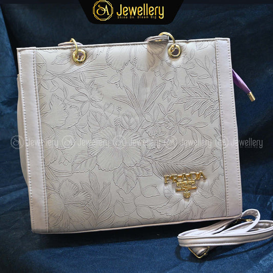 Elegant Embossed Handbag Collection