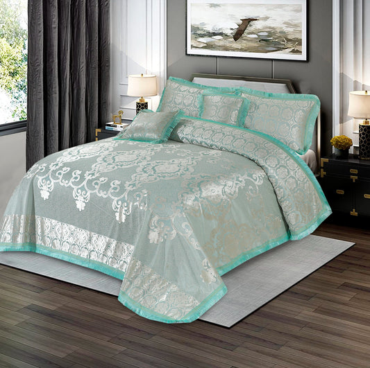 Fancy bridal palachi Bed Sheet Set 5 Pcs - SNB111