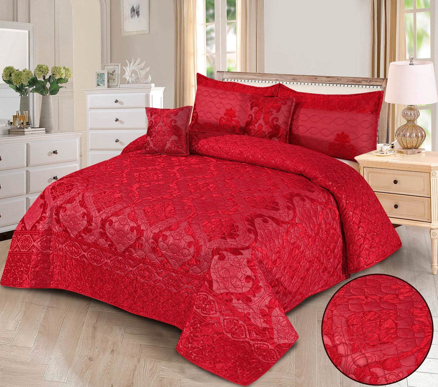 GERBER QUILTED BEDSPREAD SET - 5 PCS