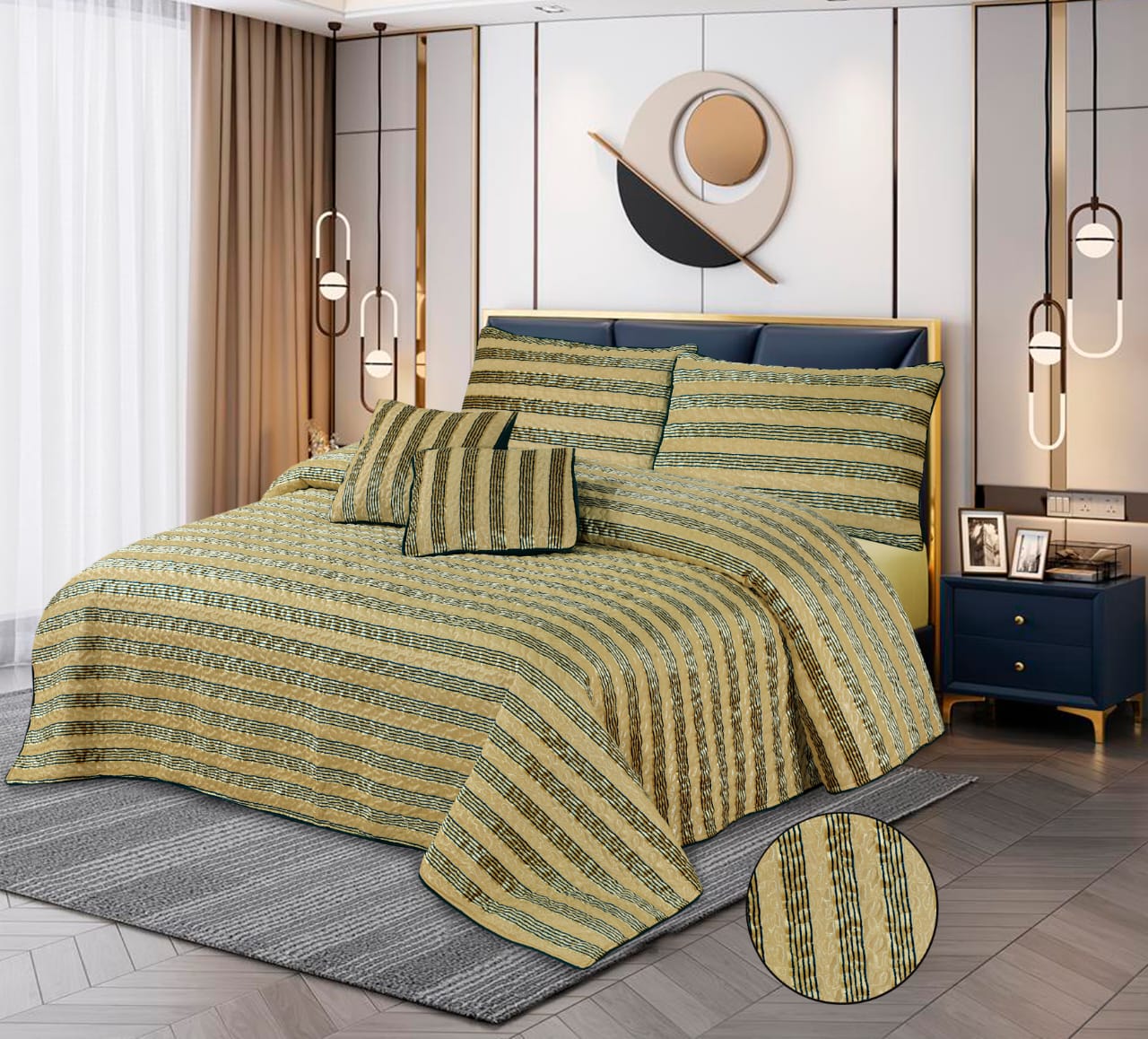 GERBER QUILTED BEDSPREAD SET - 5 PCS