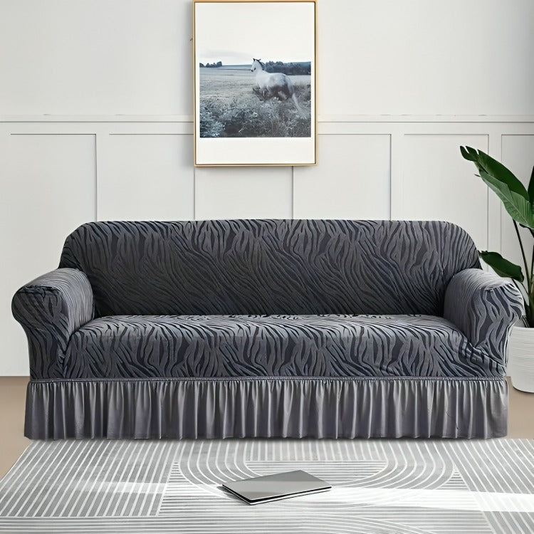 Zebra Style Sofa Cover – Bold & Stylish Animal Print Couch Covers in Pakistan | SAJewelryPK