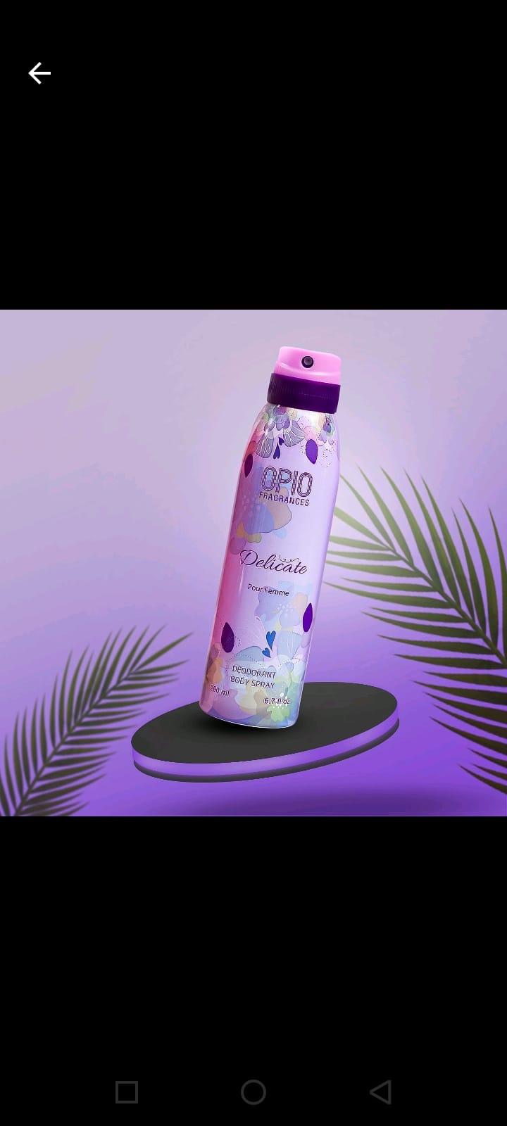 OPIO DELICATE PURE FEMME DEODORANT SPAY BODY SPRAY FOR WOMEN