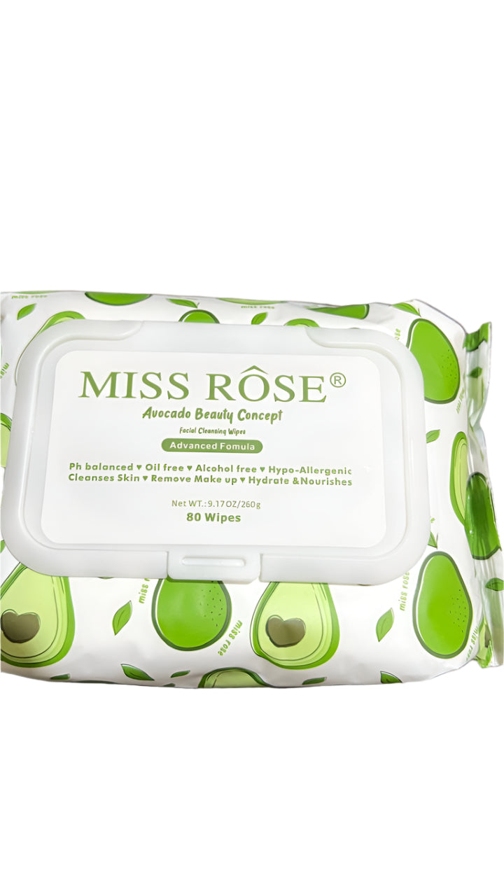 MISS ROSE MAKE UP CLEANSES WIPES 80PICE