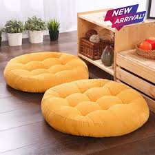 Luxurious Velvet Round Cushion – Soft & Elegant Floor SA jewelry pk