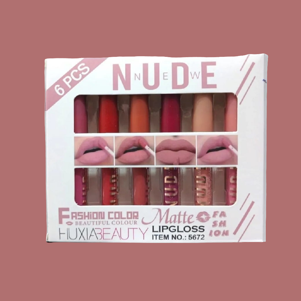Nude Lip Gloss High Shine  Moisturizing Non-Sticky Glossy Finish SA jewelry pk 