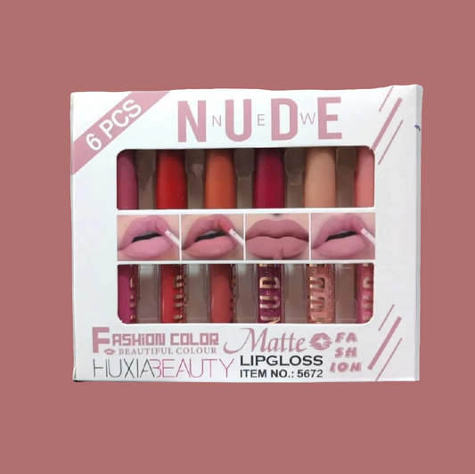 Nude Lip Gloss High Shine  Moisturizing Non-Sticky Glossy Finish SA jewelry pk 