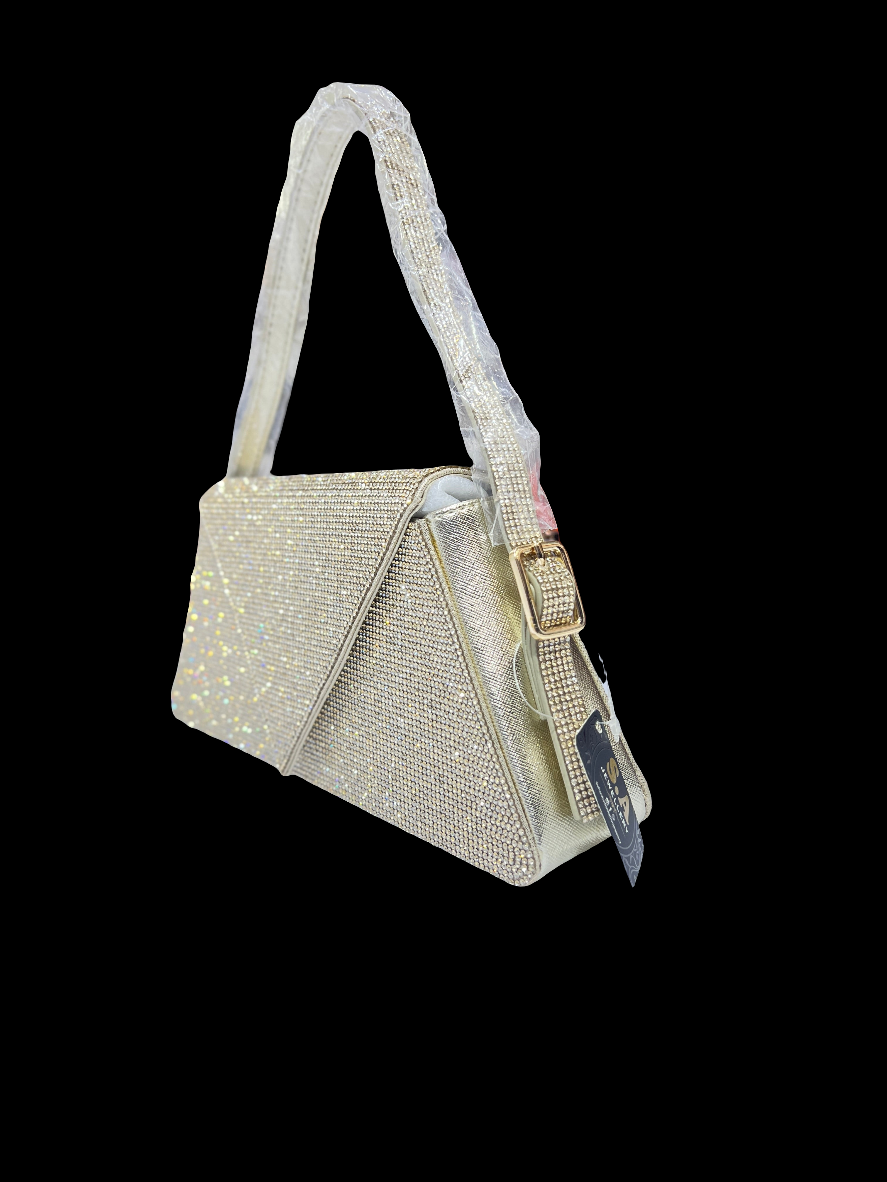 Luxury Shimmery Handbag with Golden Chain Handle – Trendy Evening & Party Bag for Women SA jewellery