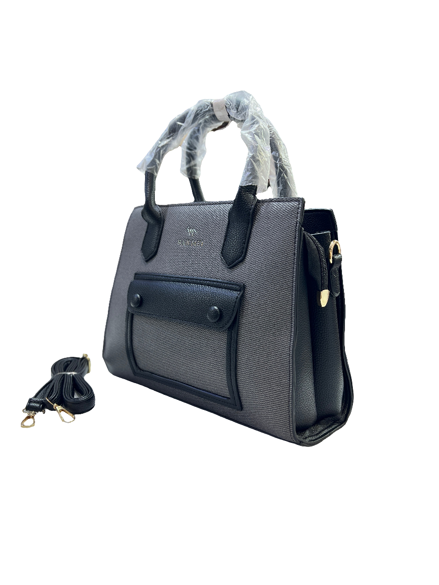 BLACK  style with this elegant women handbag.