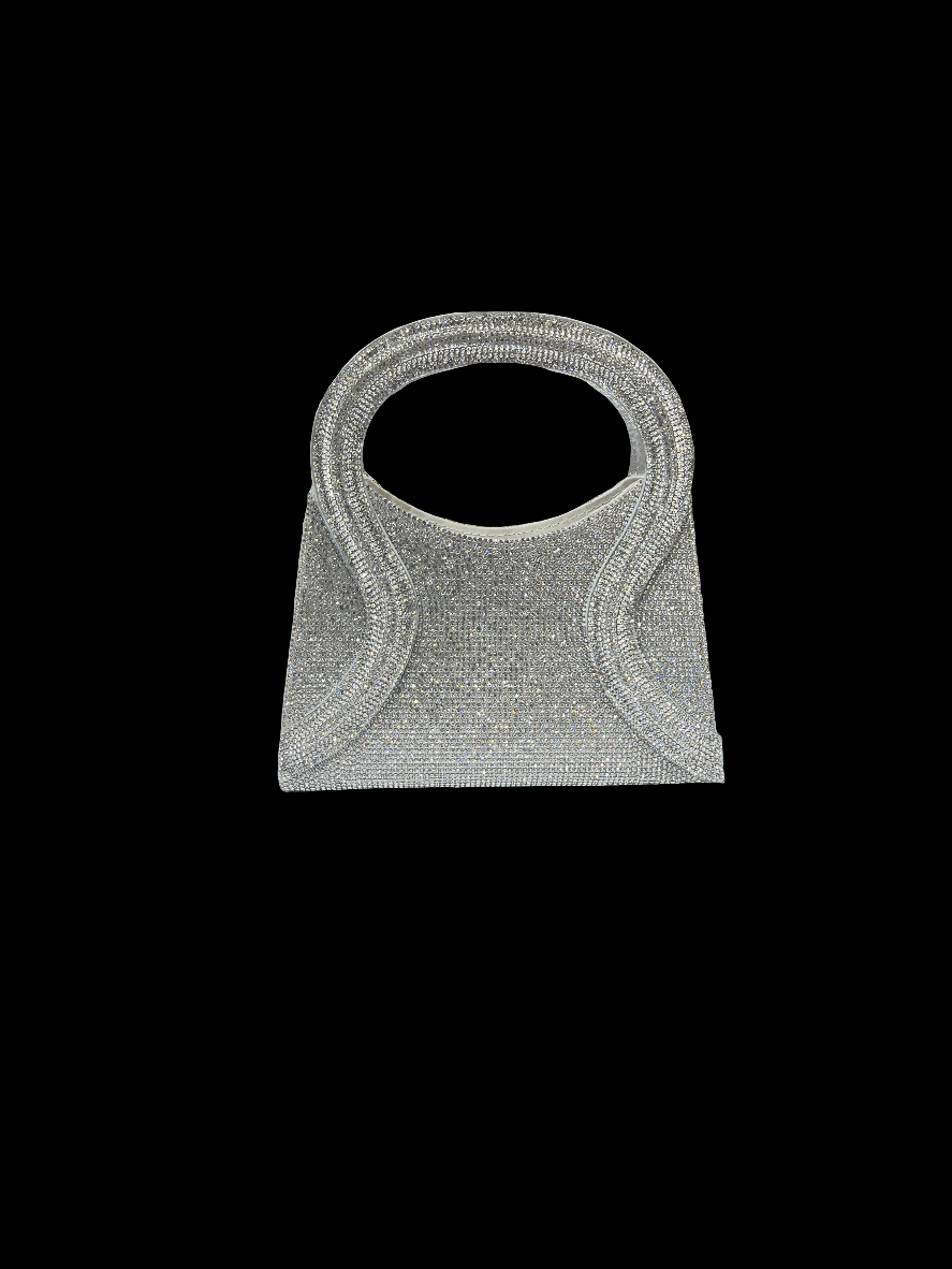 Luxury silver Stone Handbag  Full Crystal Rhinestone Party & Wedding Bag for Women SA jewelry pk