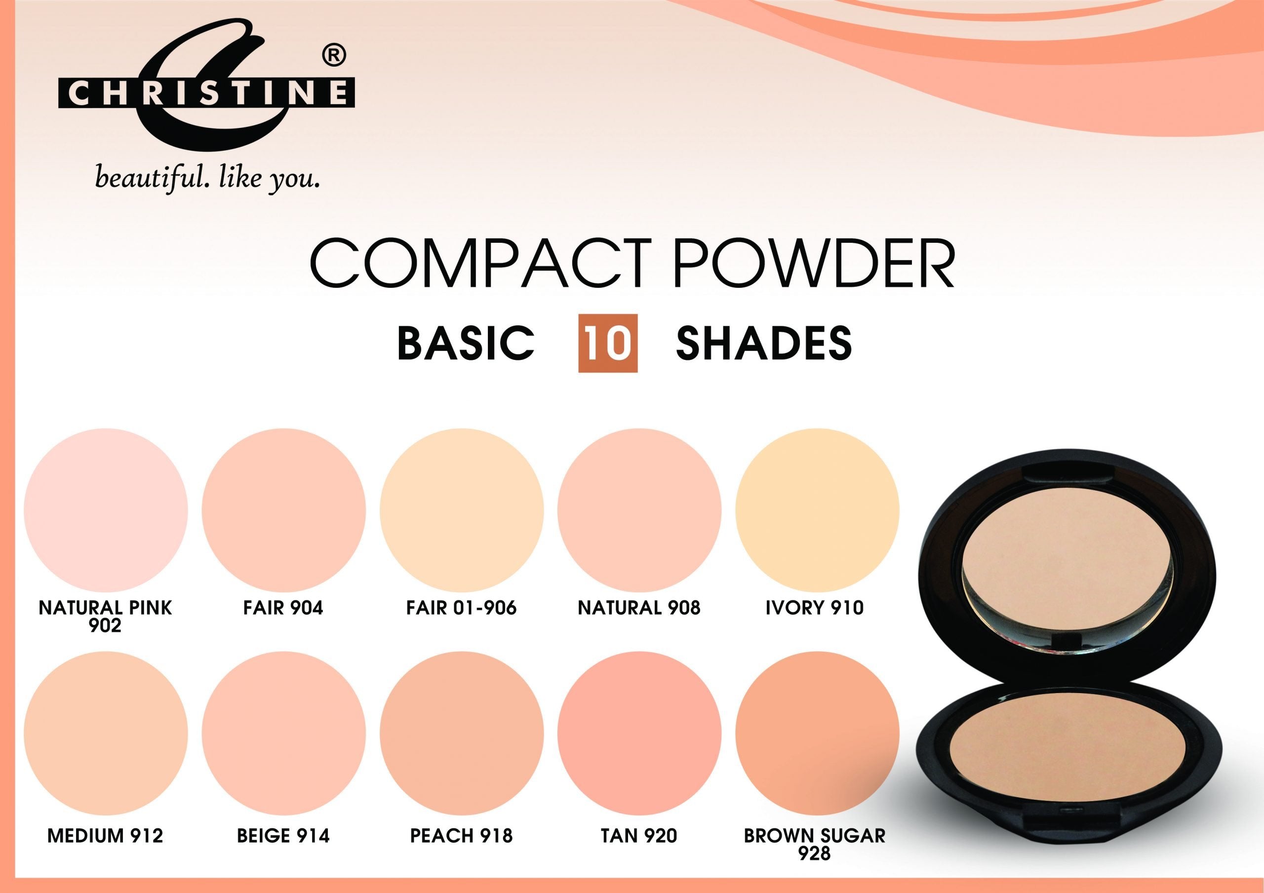 CHRISTINE FRAGRANCE FREE COMPACT POWDER