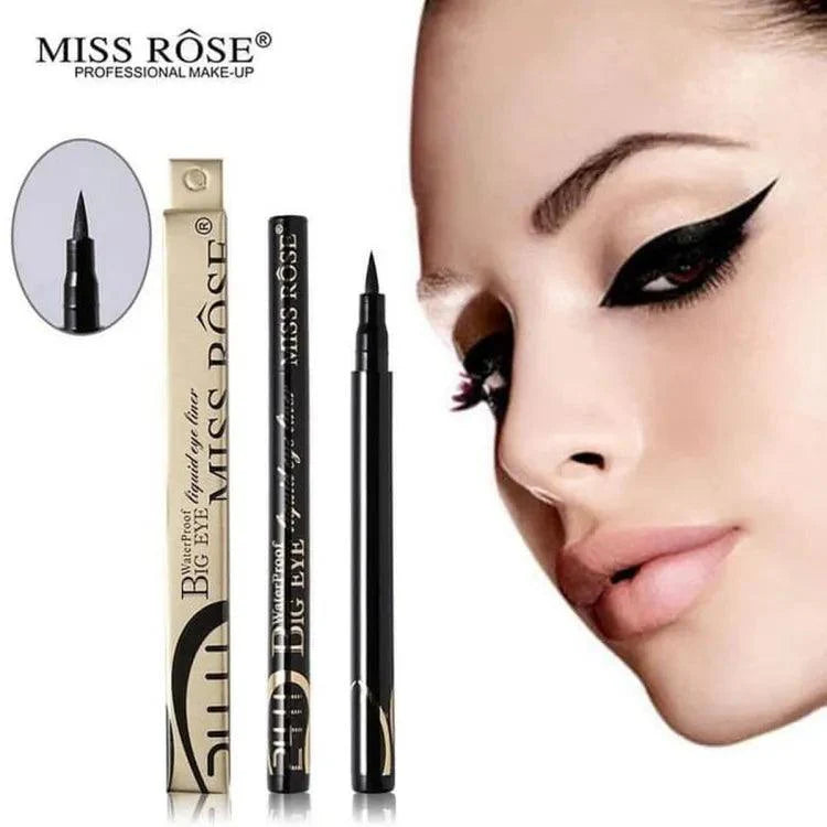 MISS ROSE Waterproof Big Eye Liquid Eyeliner – Long Lasting, Smudge-Proof Precision Liner SA jewelry pk 
