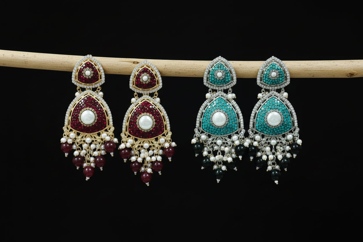 Turkish Heritage Stone Earrings SA jewellery pk
