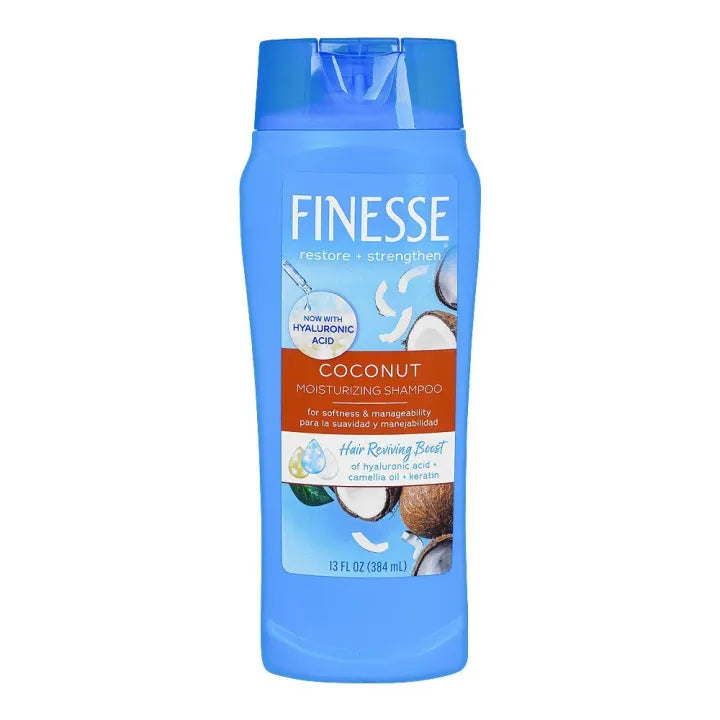 Finesse Coconut Moisturizing Shampoo, For Dry/Damaged/Stubborn Hair