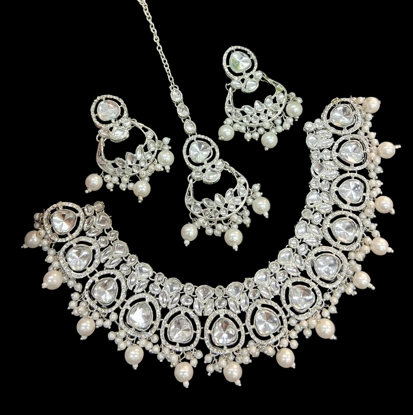 Premium Indian kundun Bridal set SA jewellery pk