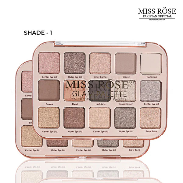 MISS ROSE 15 COLOR EYESHADOW PARETTE