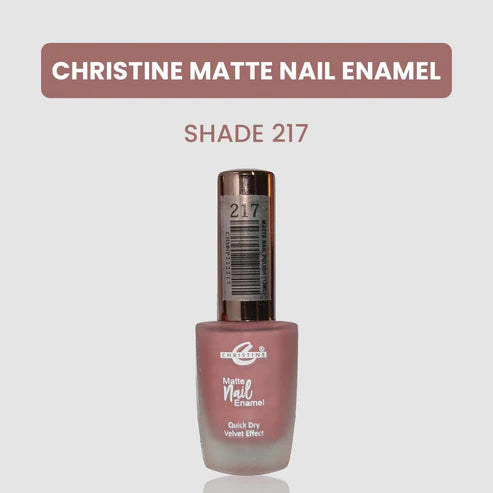 “Christine Matte Nail Enamel – All Shades Available – Long Lasting Nail Polish | SAJewelryPK”