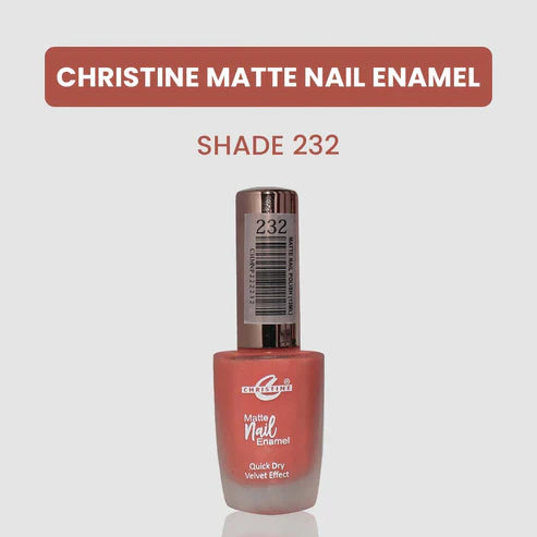 “Christine Matte Nail Enamel – All Shades Available – Long Lasting Nail Polish | SAJewelryPK”