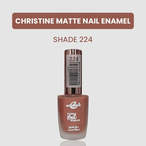 “Christine Matte Nail Enamel – All Shades Available – Long Lasting Nail Polish | SAJewelryPK”