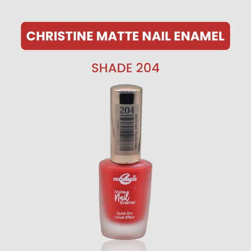 “Christine Matte Nail Enamel – All Shades Available – Long Lasting Nail Polish | SAJewelryPK”