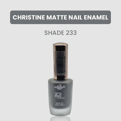 “Christine Matte Nail Enamel – All Shades Available – Long Lasting Nail Polish | SAJewelryPK”