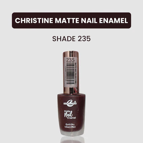 “Christine Matte Nail Enamel – All Shades Available – Long Lasting Nail Polish | SAJewelryPK”