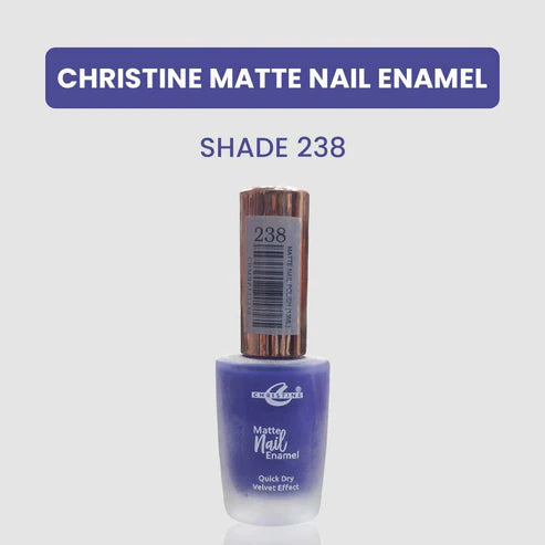 “Christine Matte Nail Enamel – All Shades Available – Long Lasting Nail Polish | SAJewelryPK”