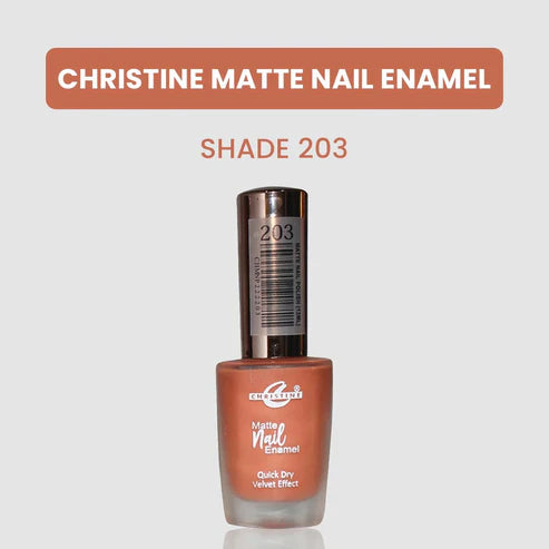 “Christine Matte Nail Enamel – All Shades Available – Long Lasting Nail Polish | SAJewelryPK”