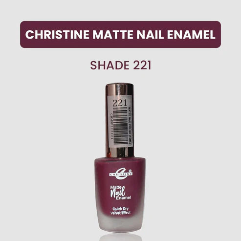 “Christine Matte Nail Enamel – All Shades Available – Long Lasting Nail Polish | SAJewelryPK”
