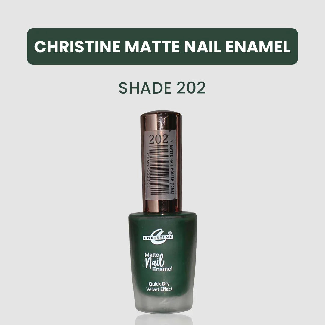 “Christine Matte Nail Enamel – All Shades Available – Long Lasting Nail Polish | SAJewelryPK”