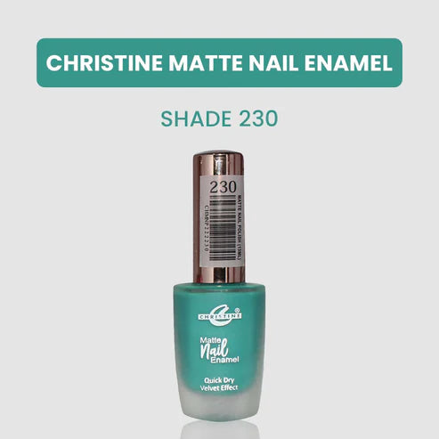 “Christine Matte Nail Enamel – All Shades Available – Long Lasting Nail Polish | SAJewelryPK”