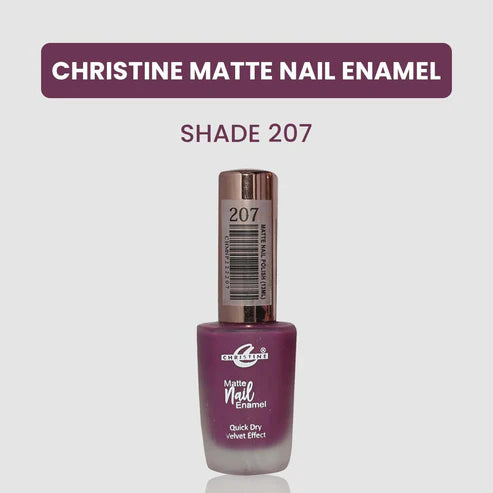 “Christine Matte Nail Enamel – All Shades Available – Long Lasting Nail Polish | SAJewelryPK”
