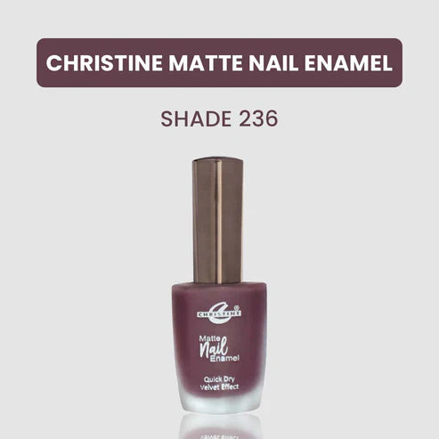 “Christine Matte Nail Enamel – All Shades Available – Long Lasting Nail Polish | SAJewelryPK”