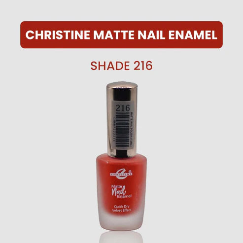 “Christine Matte Nail Enamel – All Shades Available – Long Lasting Nail Polish | SAJewelryPK”