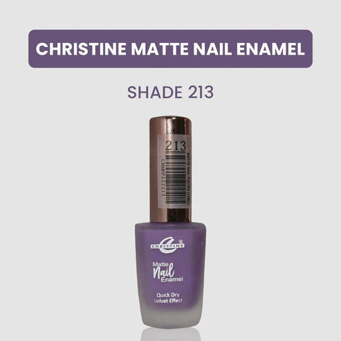 “Christine Matte Nail Enamel – All Shades Available – Long Lasting Nail Polish | SAJewelryPK”
