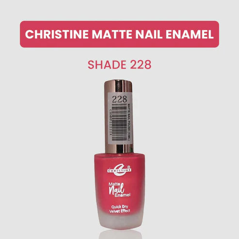 “Christine Matte Nail Enamel – All Shades Available – Long Lasting Nail Polish | SAJewelryPK”