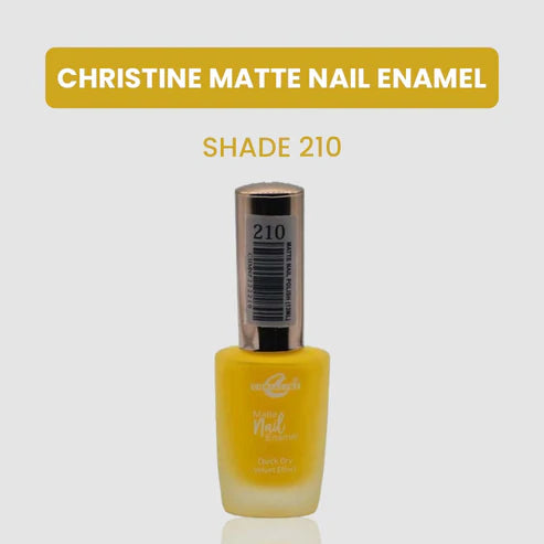 “Christine Matte Nail Enamel – All Shades Available – Long Lasting Nail Polish | SAJewelryPK”