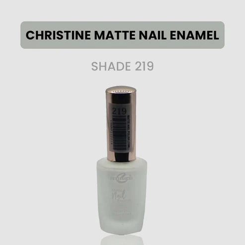 “Christine Matte Nail Enamel – All Shades Available – Long Lasting Nail Polish | SAJewelryPK”