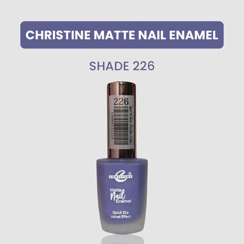 “Christine Matte Nail Enamel – All Shades Available – Long Lasting Nail Polish | SAJewelryPK”