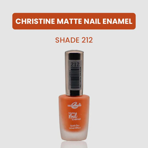 “Christine Matte Nail Enamel – All Shades Available – Long Lasting Nail Polish | SAJewelryPK”