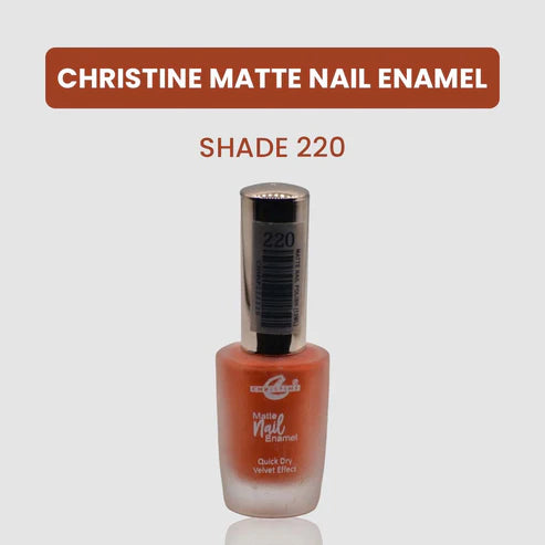 “Christine Matte Nail Enamel – All Shades Available – Long Lasting Nail Polish | SAJewelryPK”