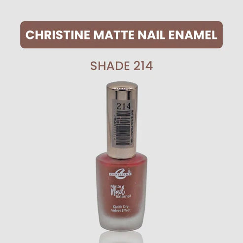 “Christine Matte Nail Enamel – All Shades Available – Long Lasting Nail Polish | SAJewelryPK”
