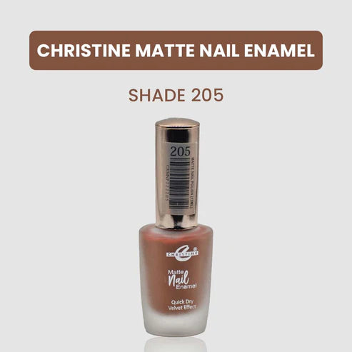 “Christine Matte Nail Enamel – All Shades Available – Long Lasting Nail Polish | SAJewelryPK”