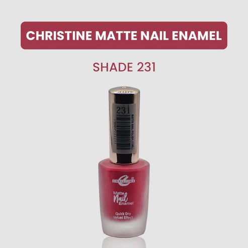 “Christine Matte Nail Enamel – All Shades Available – Long Lasting Nail Polish | SAJewelryPK”