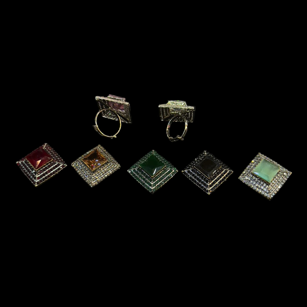 Sparkling Authentic Zircon Anti-Casting open able Rings - Perfect for Every Occasion SA jewelry pk